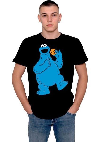 Susam Sokağı Sesame Street Kurabiye Canavarı Tişört T-Shirt