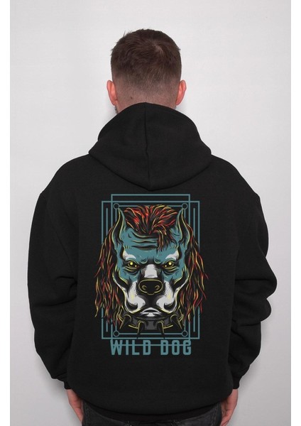 Wild Dog Pitbull Street Gang Style Sweatshirt Kapüşonlu Hoodie fiyatları