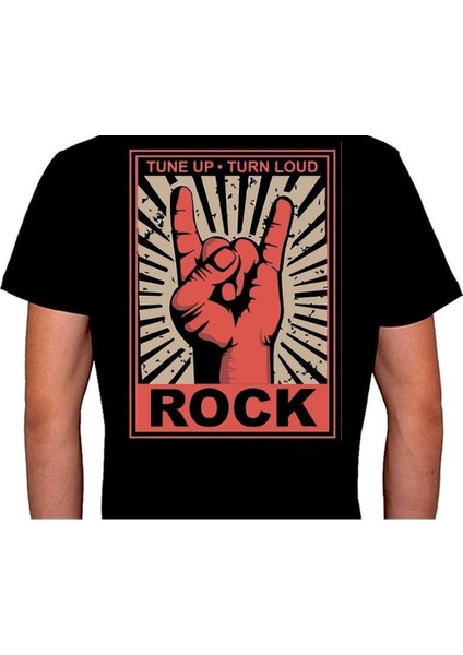 Rock'n Roll Rock Music Poster Tişört T-Shirt fiyatları