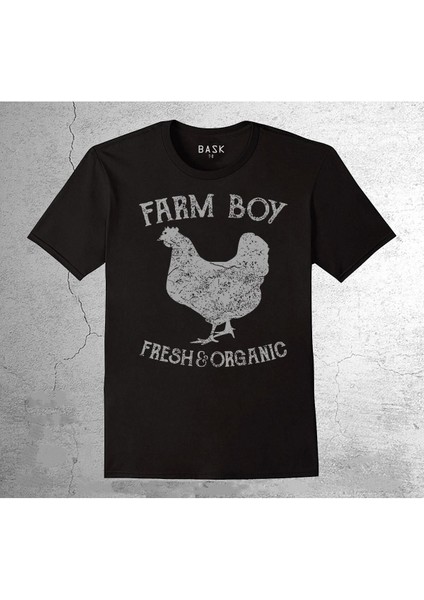 Farm Boy Organic Chicken Farmer Egg Tişört Çocuk T-Shirt