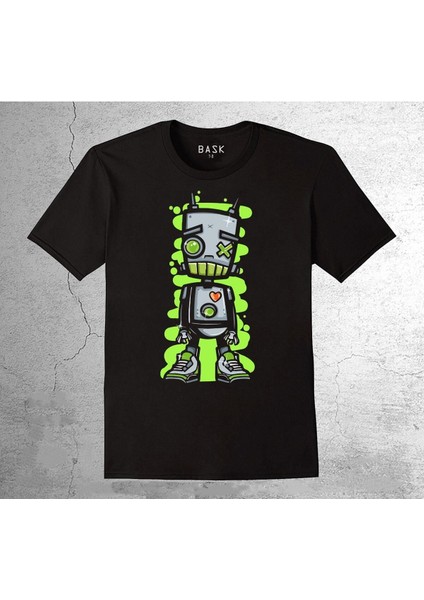 Robot Robotic Green Yeşil Tişört Çocuk T-Shirt