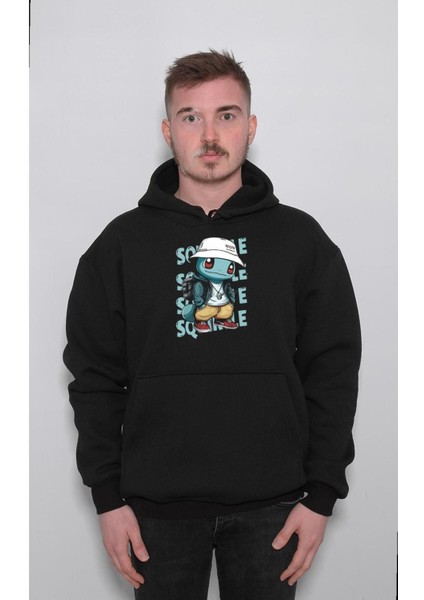 Pokemon Squirtle Hippi Sweatshirt Kapüşonlu Hoodie