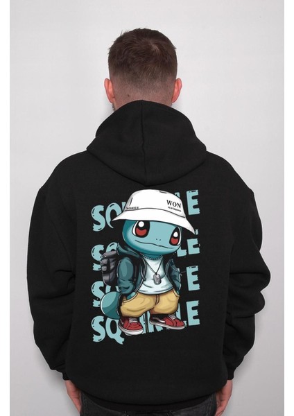 Pokemon Squirtle Hippi Sweatshirt Kapüşonlu Hoodie