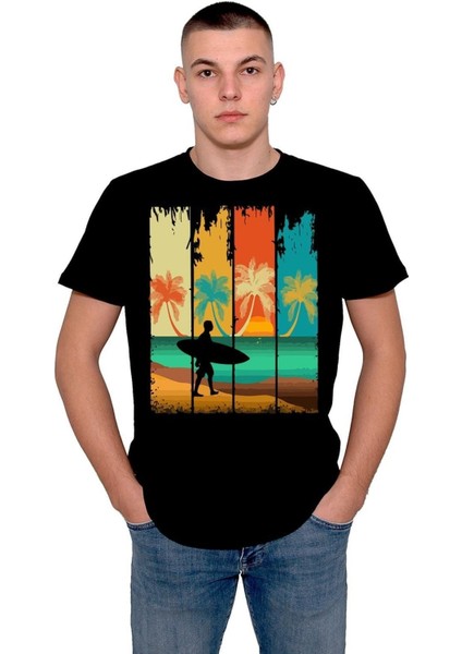 Summer Yaz Surf Deniz Kum Güneş Tişört T-Shirt