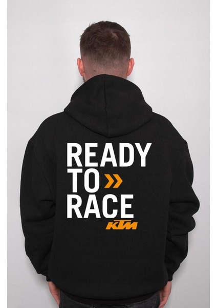 Ktm Race To Ready Motorsiklet Süpermotor Logo2 Ön Sweatshirt Kapüşonlu Hoodie fiyatları