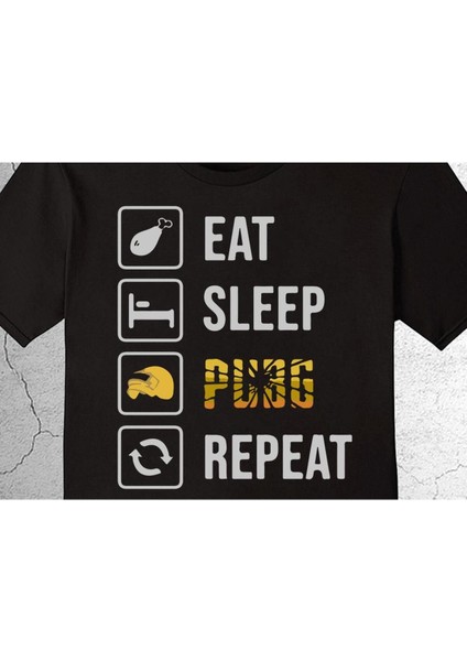 Pubg Eat Sleep Pubg Repeat Ye Uyu Oyna Tekrarla Tişört Çocuk T-Shirt