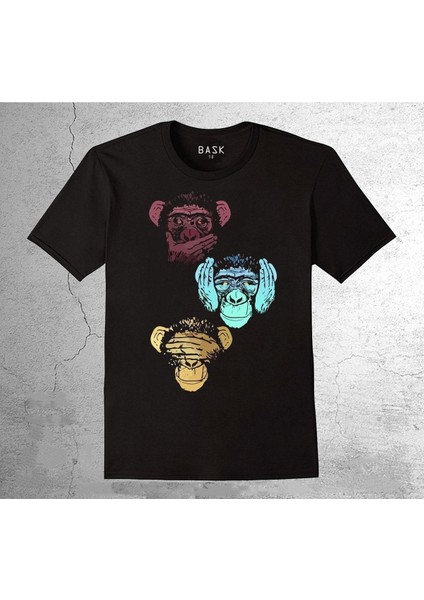 Üç Maymun Görmedim Duymadım Bilmiyorum Tişört Çocuk T-Shirt
