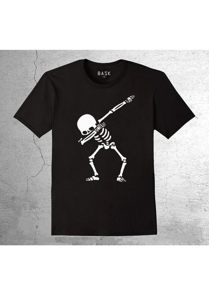 Dabbing Skeleton Dans Dance Skull Kuru Kafa Tişört Çocuk T-Shirt
