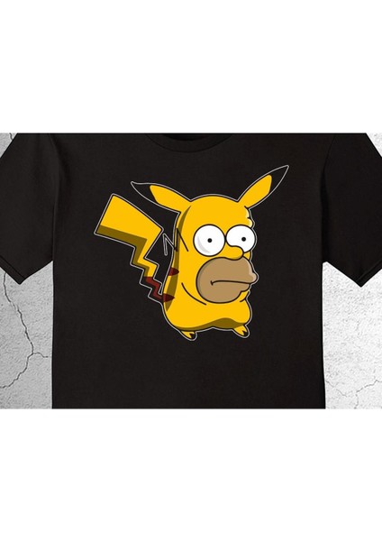 Homer Simpson Beer Pikachu Pikaçu Pokemon Tişört Çocuk T-Shirt fiyatları