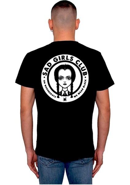 Wednesday Addams Sad Girls Club Tişört T-Shirt