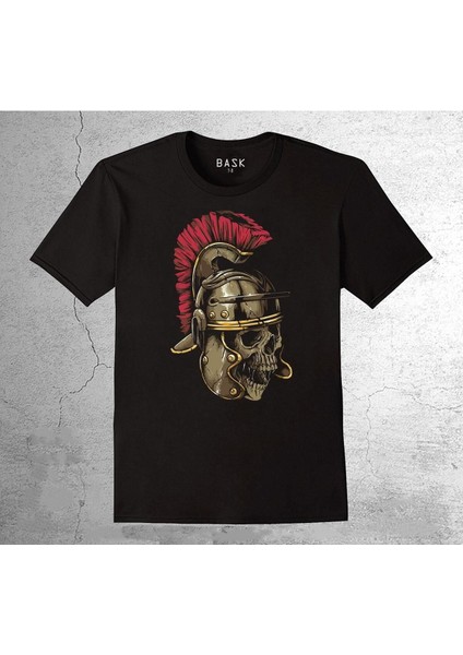 Spartan Moaon Aabe Spartalı Kask Mızrak Tişört Çocuk T-Shirt