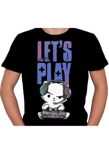 Lets Play Cat Dj Kedi Party Time Tişört T-Shirt fiyatları