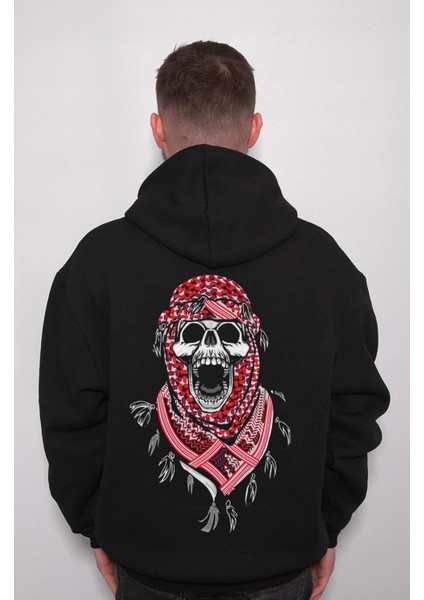 Arabic Skull Kuru Kafa Arabia Qatar Sweatshirt Kapüşonlu Hoodie fiyatları