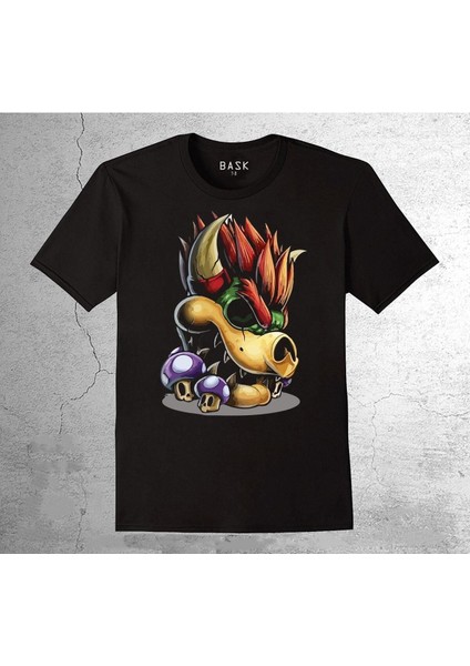 Super Mario Bölüm Sonu Canavarı Mantar Mushroom Tişört Çocuk T-Shirt