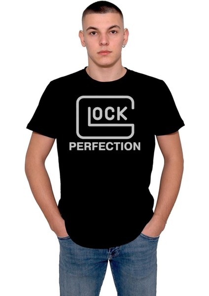 Glock Lock Perfection Logo Tişört T-Shirt