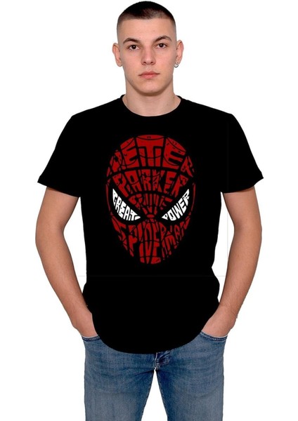 Spiderman Örümcek Adam Mask Tişört T-Shirt
