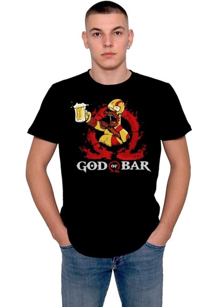 God Of War Simpson's God Of Bar Tişört T-Shirt