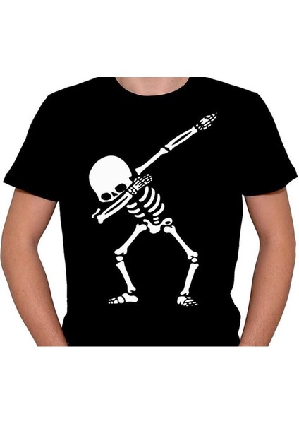 Dabbing Skeleton Dans Dance Skull Kuru Kafa Tişört T-Shirt fiyatları