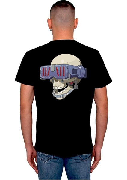 Vr Glasses Kuru Kafa Skull Tişört T-Shirt fiyatları