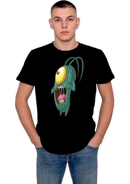 Plankton Sünger Bob Caracter Tişört T-Shirt