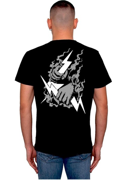 Elektrik Şimşek Yıldırım Retro Tişört T-Shirt