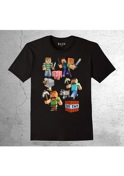 Minecraft Logo LEGO Oyun Game Tişört Çocuk T-Shirt