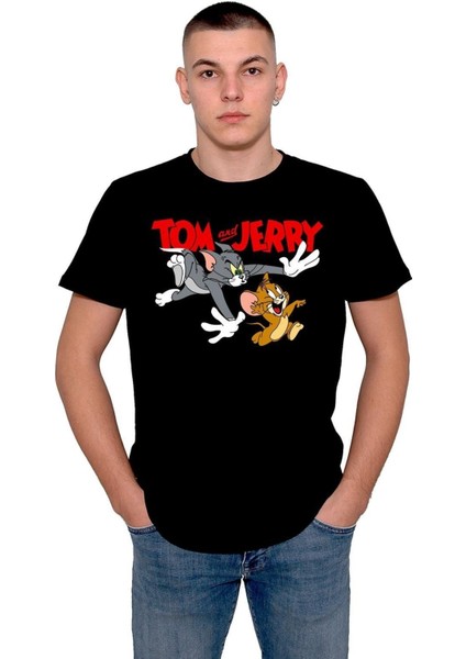 Tom And Jerry Kedi Fare Cartoon Network Tişört T-Shirt
