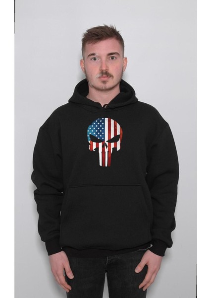 Punisher Cezalandırıcı Frank Castle Crazy Sweatshirt Kapüşonlu Hoodie
