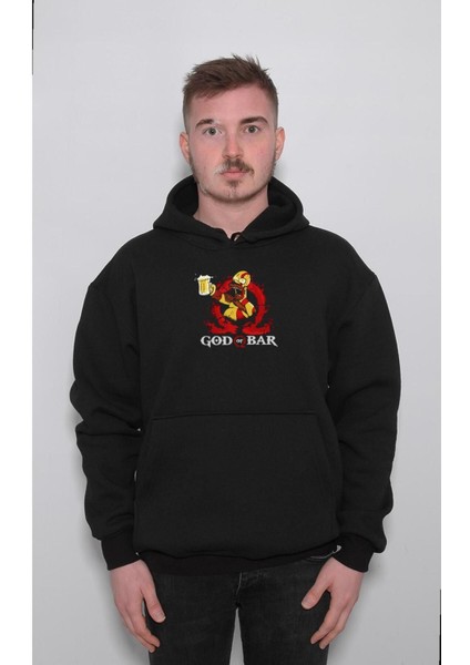 God Of War Simpson's God Of Bar Sweatshirt Kapüşonlu Hoodie
