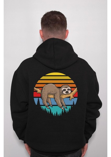 Rakun Uykucu Rackun Retro Sweatshirt Kapüşonlu Hoodie indirimleri