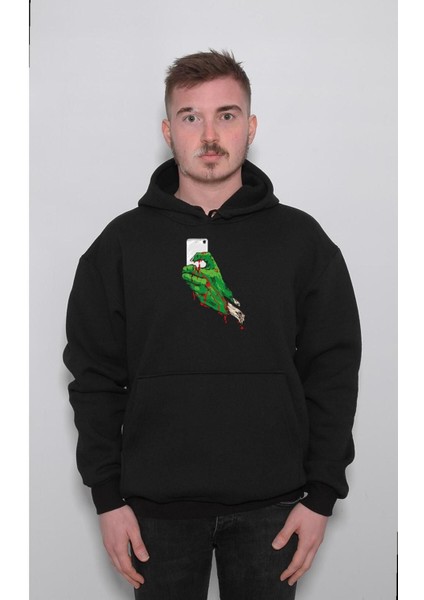 Selfie Bone Zombie Fotoğraf Sweatshirt Kapüşonlu Hoodie