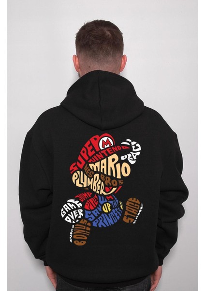 Super Mario Game Ateri Kaset Sweatshirt Kapüşonlu Hoodie fiyatları