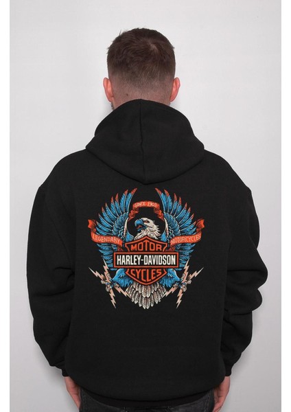 Harley Davidson Orange Bar Motorcycle Sweatshirt Kapüşonlu Hoodie fiyatları