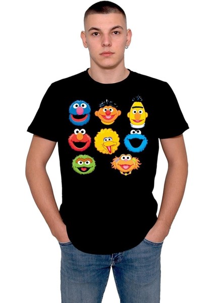 Susam Sokağı Cookie Kurabiye Canavarları Tişört T-Shirt