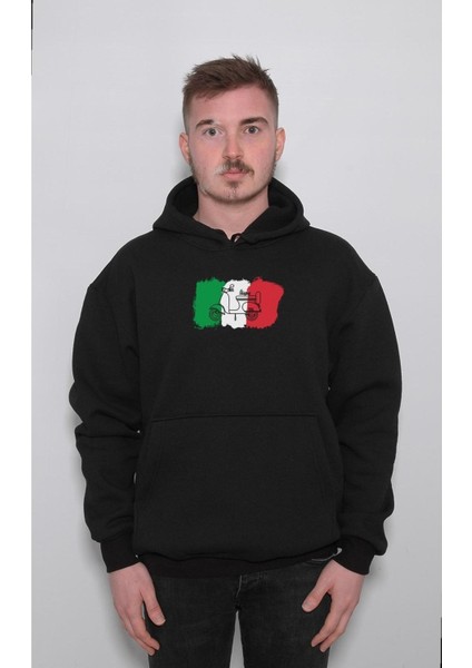Vespa Motor Italian Flag Italya Bayrağı Sweatshirt Kapüşonlu Hoodie fırsatları