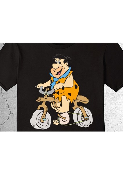 Taş Devri Fred Çakmaktaş Çizgi Film Tişört Çocuk T-Shirt