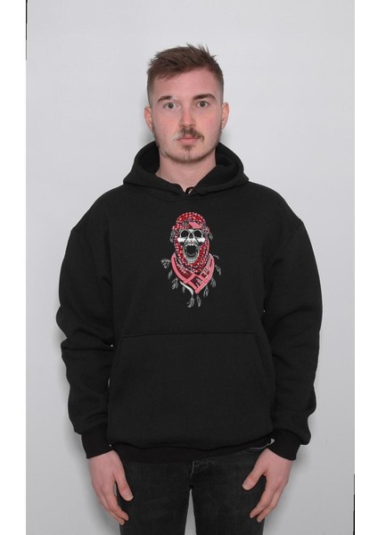 Arabic Skull Kuru Kafa Arabia Qatar Sweatshirt Kapüşonlu Hoodie