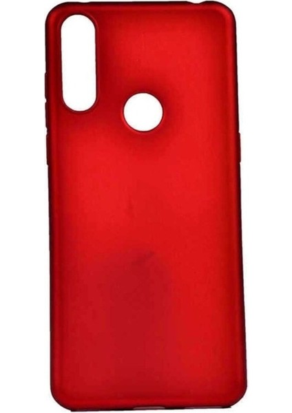 Alcatel 3x 2019 Uyumlu Kılıf Zore Premier Silikon Kapak, Kırmızı