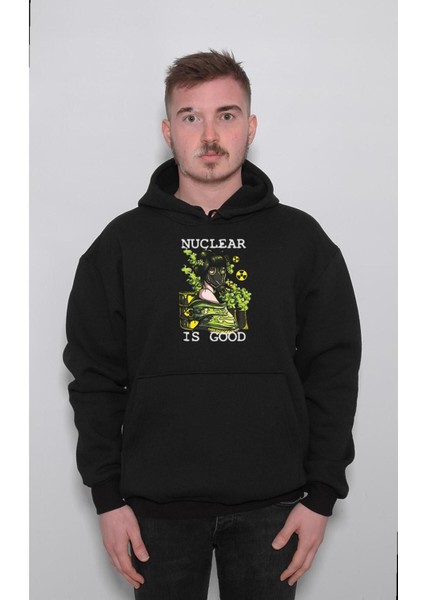 Nuclear Bomb Girl Nükleer Tehlikeli Danger Sweatshirt Kapüşonlu Hoodie fırsatları