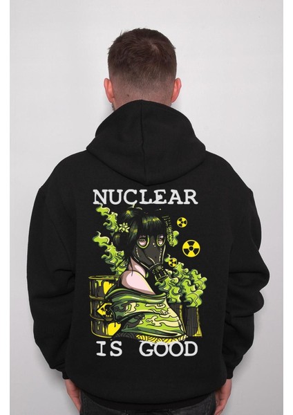 Nuclear Bomb Girl Nükleer Tehlikeli Danger Sweatshirt Kapüşonlu Hoodie indirimleri
