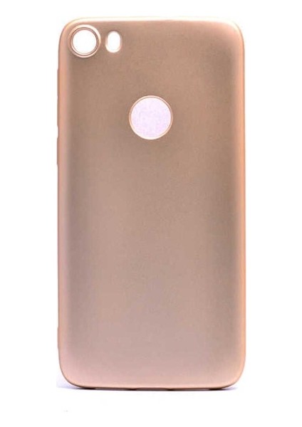 Alcatel Idol 5 Uyumlu Kılıf Zore Premier Silikon Kapak, Gold