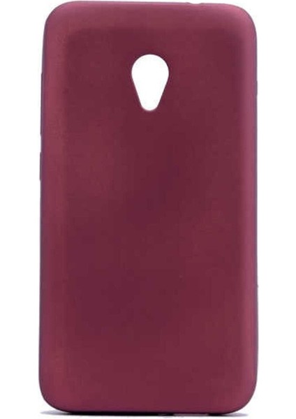 Alcatel U5 Uyumlu Kılıf Zore Premier Silikon Kapak, Mürdüm