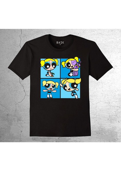 Powerpuff Girls Bubbles Süper Güç Tişört Çocuk T-Shirt