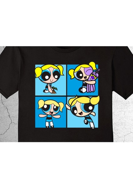 Powerpuff Girls Bubbles Süper Güç Tişört Çocuk T-Shirt fiyatları