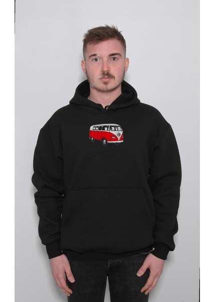 Volkswagen Vw Hippie Minibüs Sweatshirt Kapüşonlu Hoodie