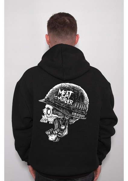 Meat Is Murder Full Metal Jacket Kubricks Film Sweatshirt Kapüşonlu Hoodie indirimleri