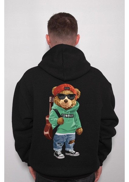 Mr Bear Guitar Gitar Hip-Hop Sweatshirt Kapüşonlu Hoodie fiyatları