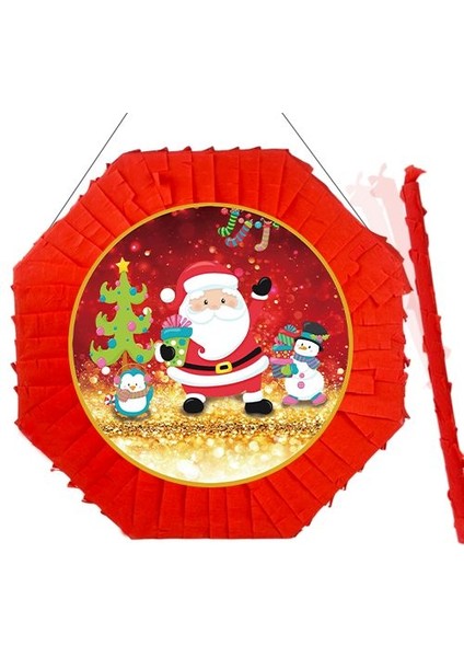 Yılbaşı Noel Baba Pinyata 42 cm + Sopası Model 2