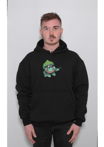 Naruto Anime Balbasaur Balbazar Pokemon Sweatshirt Kapüşonlu Hoodie
