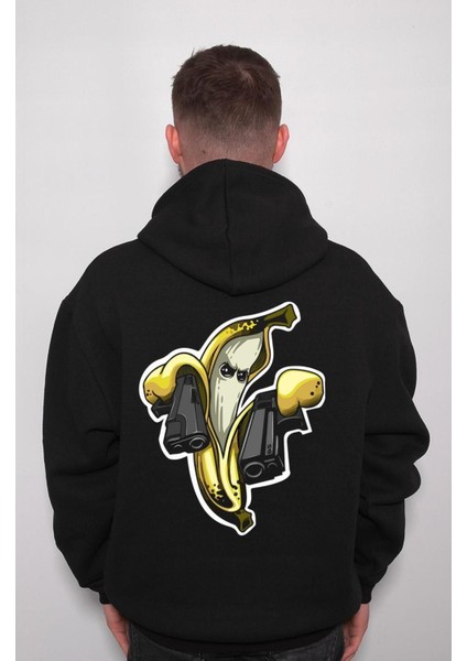 Gang Banana Guns Mafia Eşkiya Muz Sweatshirt Kapüşonlu Hoodie fiyatları